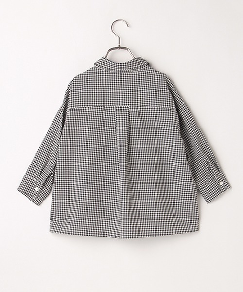 b・ROOM（ビールーム）の「アソートビッグシャツ（シャツ/ブラウス・キッズ・マスタード/モスグリーン/ブラック/ラベンダー・120cm/90cm/100cm/130cm/110cm）」の8枚目の写真