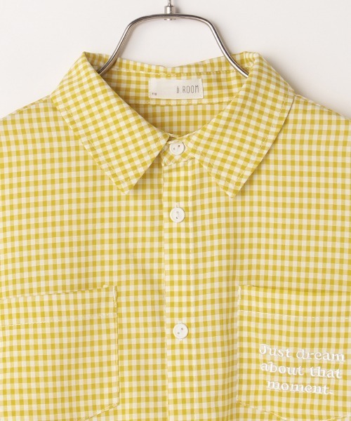 b・ROOM（ビールーム）の「アソートビッグシャツ（シャツ/ブラウス・キッズ・マスタード/モスグリーン/ブラック/ラベンダー・120cm/90cm/100cm/130cm/110cm）」の10枚目の写真