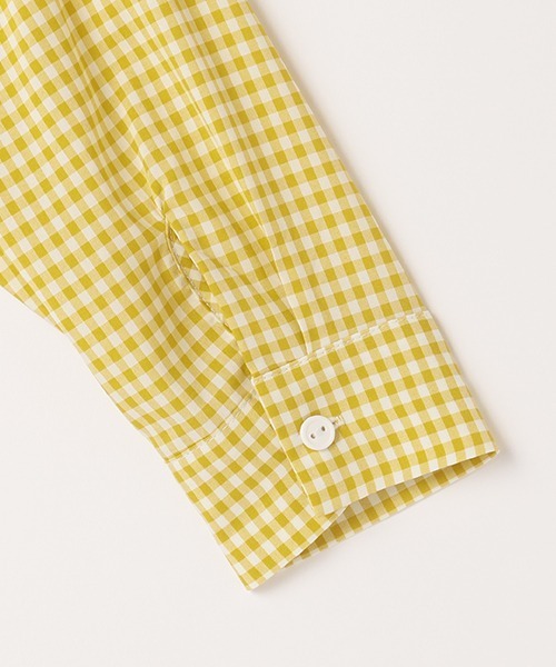 b・ROOM（ビールーム）の「アソートビッグシャツ（シャツ/ブラウス・キッズ・マスタード/モスグリーン/ブラック/ラベンダー・120cm/90cm/100cm/130cm/110cm）」の11枚目の写真