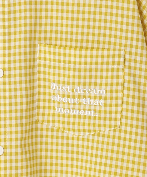 b・ROOM（ビールーム）の「アソートビッグシャツ（シャツ/ブラウス・キッズ・マスタード/モスグリーン/ブラック/ラベンダー・120cm/90cm/100cm/130cm/110cm）」の13枚目の写真