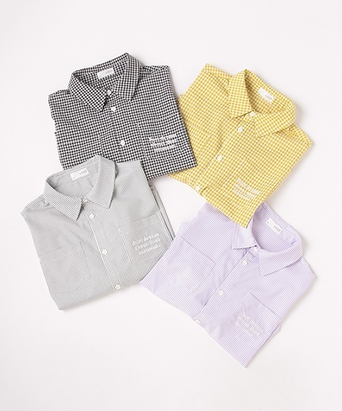 b・ROOM（ビールーム）の「アソートビッグシャツ（シャツ/ブラウス・キッズ・マスタード/モスグリーン/ブラック/ラベンダー・120cm/90cm/100cm/130cm/110cm）」の15枚目の写真