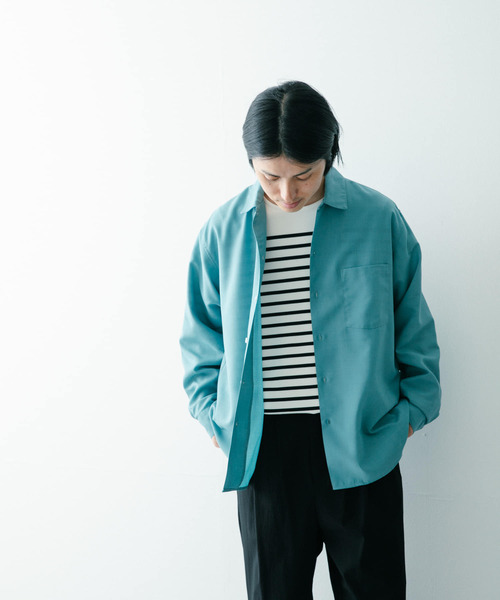 ITEMS URBANRESEARCH(アイテムズ アーバンリサーチ)の「オーバーサイズボーダー バスクカットソー(Tシャツ/カットソー・メンズ・ネイビー/オフホワイト/ブラック・LARGE/MEDIUM)」の21枚目の写真