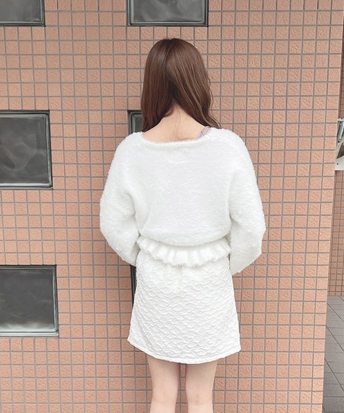 Swankiss(スワンキス)の「JF valentine knit(ニット/セーター・レディース・ホワイト/ピンク/ブラック・FREE)」の10枚目の写真