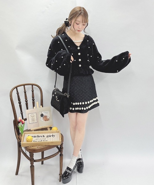 Swankiss(スワンキス)の「JF valentine knit(ニット/セーター・レディース・ホワイト/ピンク/ブラック・FREE)」の14枚目の写真