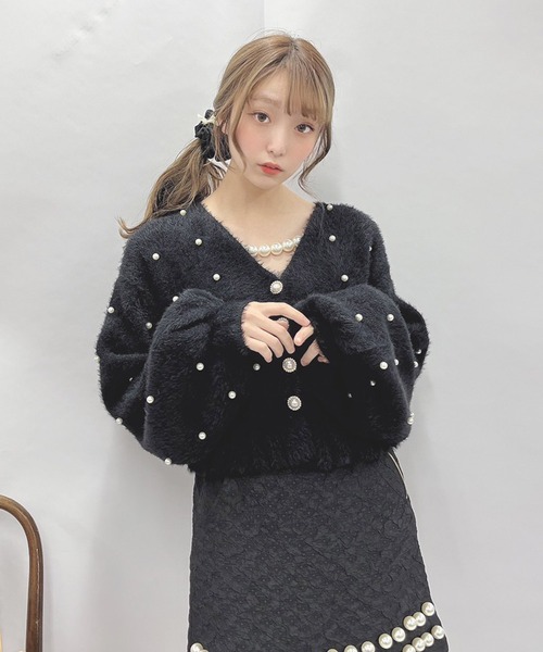 Swankiss(スワンキス)の「JF valentine knit(ニット/セーター・レディース・ホワイト/ピンク/ブラック・FREE)」の15枚目の写真