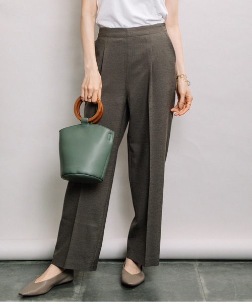 ELVENCE DEUX(エルベンスドゥ)の「リネンライクストレートPT(その他パンツ・レディース・チャコールグレー/グレー・MEDIUM/LARGE)」の1枚目の写真