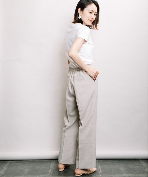ELVENCE DEUX(エルベンスドゥ)の「リネンライクストレートPT(その他パンツ・レディース・チャコールグレー/グレー・MEDIUM/LARGE)」の18枚目の写真