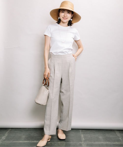 ELVENCE DEUX(エルベンスドゥ)の「リネンライクストレートPT(その他パンツ・レディース・チャコールグレー/グレー・MEDIUM/LARGE)」の11枚目の写真