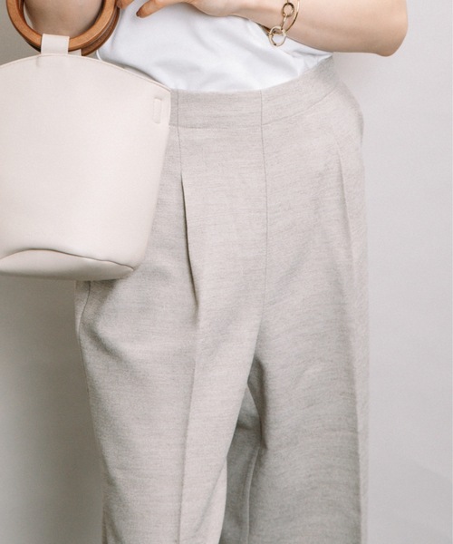 ELVENCE DEUX(エルベンスドゥ)の「リネンライクストレートPT(その他パンツ・レディース・チャコールグレー/グレー・MEDIUM/LARGE)」の6枚目の写真