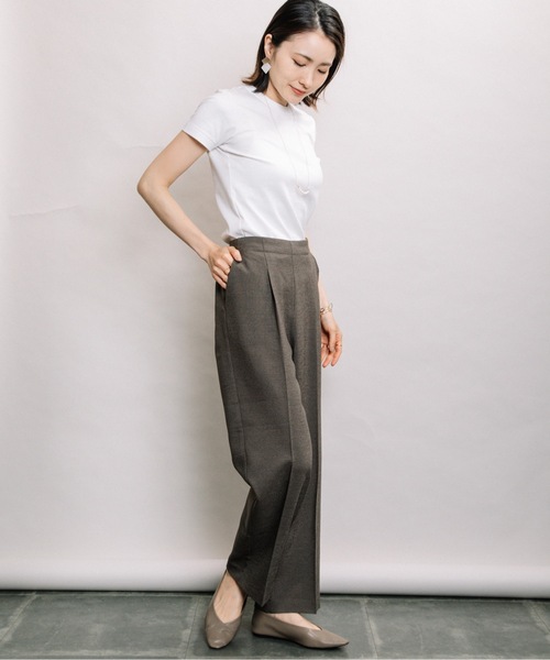 ELVENCE DEUX(エルベンスドゥ)の「リネンライクストレートPT(その他パンツ・レディース・チャコールグレー/グレー・MEDIUM/LARGE)」の14枚目の写真