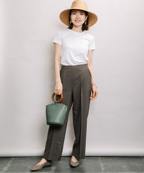 ELVENCE DEUX(エルベンスドゥ)の「リネンライクストレートPT(その他パンツ・レディース・チャコールグレー/グレー・MEDIUM/LARGE)」の17枚目の写真