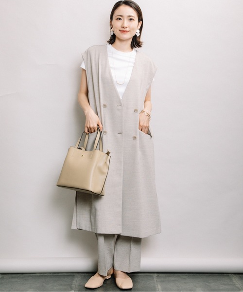 ELVENCE DEUX(エルベンスドゥ)の「リネンライクストレートPT(その他パンツ・レディース・チャコールグレー/グレー・MEDIUM/LARGE)」の8枚目の写真