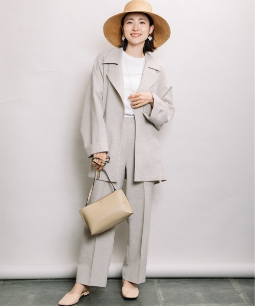 ELVENCE DEUX(エルベンスドゥ)の「リネンライクストレートPT(その他パンツ・レディース・チャコールグレー/グレー・MEDIUM/LARGE)」の21枚目の写真