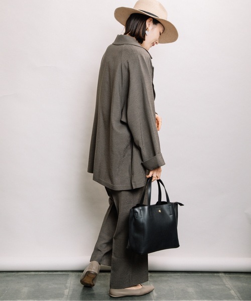 ELVENCE DEUX(エルベンスドゥ)の「リネンライクストレートPT(その他パンツ・レディース・チャコールグレー/グレー・MEDIUM/LARGE)」の16枚目の写真