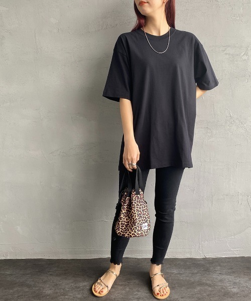 HANES（ヘインズ）の「[HANES/ヘインズ] BEEFY ビーフィー クルーネックパックTシャツ（Tシャツ/カットソー・レディース・ホワイト/ブラック/ダークグリーン/ネイビー/レッド/オリーブ/ヘザーグレー/ダークグレー/ダークパープル・S/M/L/XL/XS）」の13枚目の写真