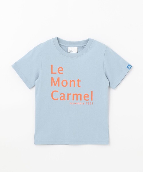 SHARE PARK(シェアパーク)の「【KIDS】UVカット クラシックロゴTシャツ(Tシャツ/カットソー・キッズ・ローズ系/ブルー系/ブラック系/オレンジ系/イエロー系/カーキ系/ホワイト系/サックスブルー系・120/100/110)」の1枚目の写真