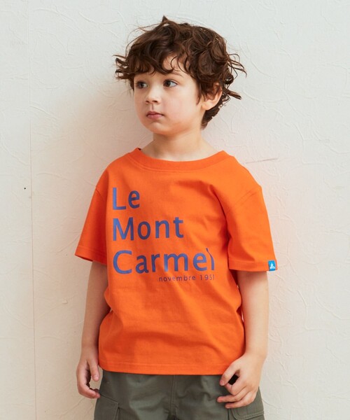 SHARE PARK(シェアパーク)の「【KIDS】UVカット クラシックロゴTシャツ(Tシャツ/カットソー・キッズ・ローズ系/ブルー系/ブラック系/オレンジ系/イエロー系/カーキ系/ホワイト系/サックスブルー系・120/100/110)」の8枚目の写真