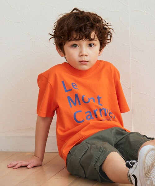 SHARE PARK(シェアパーク)の「【KIDS】UVカット クラシックロゴTシャツ(Tシャツ/カットソー・キッズ・ローズ系/ブルー系/ブラック系/オレンジ系/イエロー系/カーキ系/ホワイト系/サックスブルー系・120/100/110)」の9枚目の写真