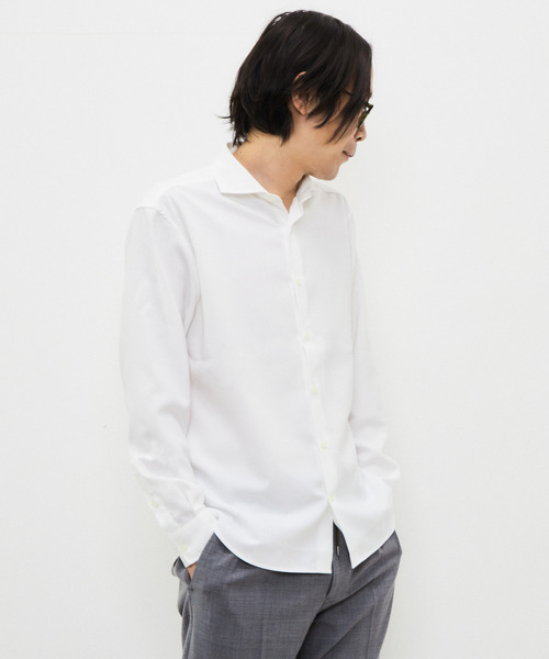 オックスストレッチホリゾンタルカラーシャツ(シャツ/ブラウス オックスストレッチホリゾンタルカラーシャツ(シャツ/ブラウス