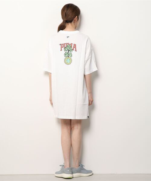 (取寄) プーマ レディース ダウンタウン リラックスド-フィット グラフィック PUMA PUMA（プーマ）の「プーマ PUMA DOWNTOWN グラフィック Tシャツ