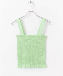 HEYUMM | シャーリングフリルトップ(キャミソール)