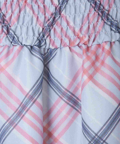 31 Sons de mode（トランテアン　ソン　ドゥ　モード）の「シアーチェックフリルワンピース（ワンピース・レディース・イエロー/サックスブルー/ベージュ・36/38）」の13枚目の写真