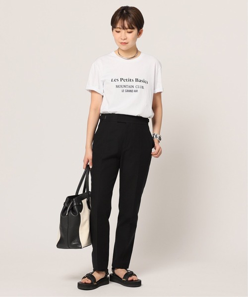AP STUDIO（エーピーストゥディオ）の「【Les Petits Basics / ル ベーシック】Les Petits Basics Tシャツ（Tシャツ/カットソー・レディース・ホワイト・FREE）」の4枚目の写真
