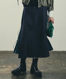 LAYMEE | Denim combination skirt  / デニムコンビネーションスカート(スカート)