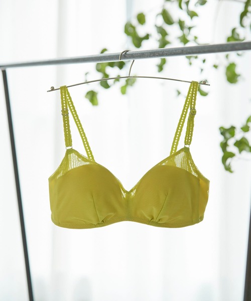 une nana cool（ウンナナクール）の「特別な日以外の364日つけたくなるブラ 364ブラ シンプル（ブラジャー・レディース・スカイブルー/黄緑系/バイオレット/チェリーピンク/ターコイズブルー/ダークグリーン/マジェンタ/ブルー/ライトブラウン/スモークピンク/ピンクベージュ/ワイン/ネイビー/マスタード/ミント/ライトパープル/ダークブルー/ライトグリーン・S/M/LL/L）」の6枚目の写真