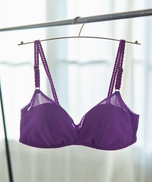 une nana cool（ウンナナクール）の「特別な日以外の364日つけたくなるブラ 364ブラ シンプル（ブラジャー・レディース・スカイブルー/黄緑系/バイオレット/チェリーピンク/ターコイズブルー/ダークグリーン/マジェンタ/ブルー/ライトブラウン/スモークピンク/ピンクベージュ/ワイン/ネイビー/マスタード/ミント/ライトパープル/ダークブルー/ライトグリーン・S/M/LL/L）」の13枚目の写真