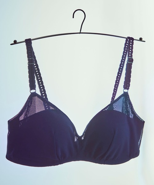 une nana cool（ウンナナクール）の「特別な日以外の364日つけたくなるブラ 364ブラ シンプル（ブラジャー・レディース・スカイブルー/黄緑系/バイオレット/チェリーピンク/ターコイズブルー/ダークグリーン/マジェンタ/ブルー/ライトブラウン/スモークピンク/ピンクベージュ/ワイン/ネイビー/マスタード/ミント/ライトパープル/ダークブルー/ライトグリーン・S/M/LL/L）」の8枚目の写真