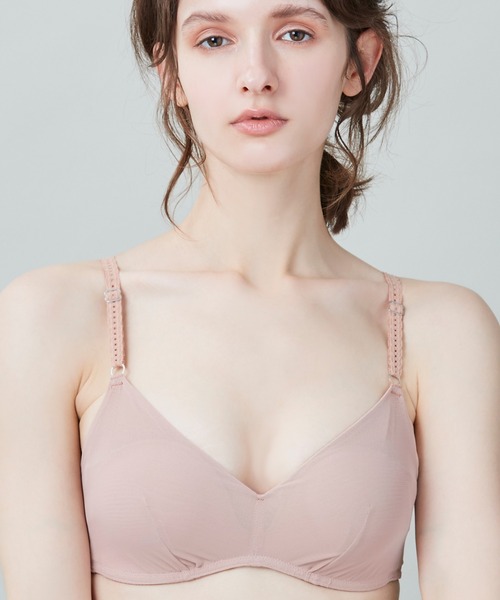 une nana cool（ウンナナクール）の「特別な日以外の364日つけたくなるブラ 364ブラ シンプル（ブラジャー・レディース・スカイブルー/黄緑系/バイオレット/チェリーピンク/ターコイズブルー/ダークグリーン/マジェンタ/ブルー/ライトブラウン/スモークピンク/ピンクベージュ/ワイン/ネイビー/マスタード/ミント/ライトパープル/ダークブルー/ライトグリーン・S/M/LL/L）」の2枚目の写真