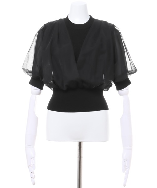 INGNI（イング）の「シアーニット（Tシャツ/カットソー・レディース・アイボリー/ブラック/ピンクベージュ/グレー系その他・M）」の14枚目の写真