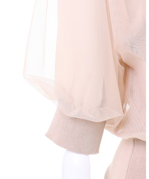 INGNI（イング）の「シアーニット（Tシャツ/カットソー・レディース・アイボリー/ブラック/ピンクベージュ/グレー系その他・M）」の18枚目の写真