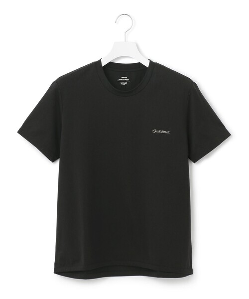 J.PRESS YORK STREET(ジェイプレスヨークストリート)の「【WOMEN】ワンポイントロゴ Tシャツ(Tシャツ/カットソー・レディース・ブラック系/アイボリー系/カーキ系・F)」の2枚目の写真