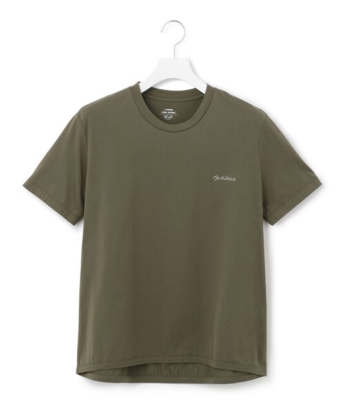 J.PRESS YORK STREET(ジェイプレスヨークストリート)の「【WOMEN】ワンポイントロゴ Tシャツ(Tシャツ/カットソー・レディース・ブラック系/アイボリー系/カーキ系・F)」の3枚目の写真