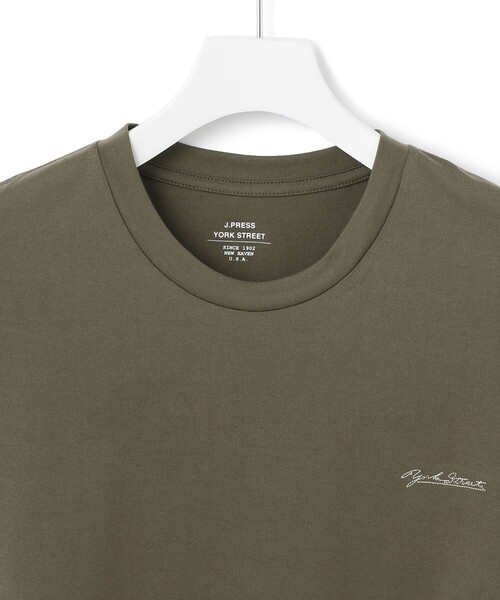 J.PRESS YORK STREET(ジェイプレスヨークストリート)の「【WOMEN】ワンポイントロゴ Tシャツ(Tシャツ/カットソー・レディース・ブラック系/アイボリー系/カーキ系・F)」の5枚目の写真