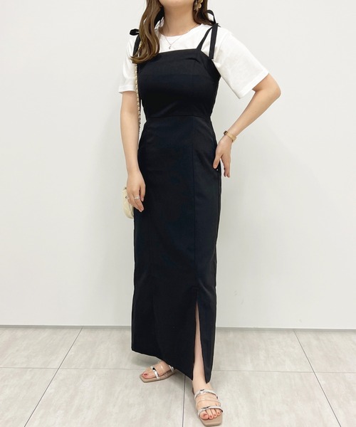 apres jour(アプレジュール)の「スリットキャミワンピース【ZOZOTOWN限定アイテム】(ワンピース・レディース・ライトブルー/ダークブルー/ブラック/アイボリー・X-LARGE/MEDIUM/SMALL)」の20枚目の写真