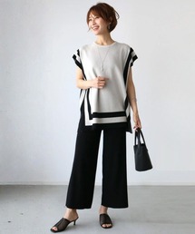 Ehre style | 品良く決まるニットセットアップパンツスタイル(セットアップ)