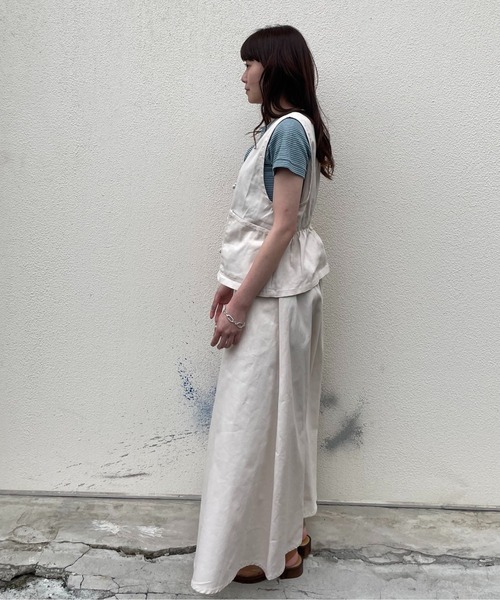 DuKKah（デュカ）の「Dukkah/【低身長向け】チャイナベスト（ベスト・レディース・ライトインディゴブルー/アイボリー・FREE）」の8枚目の写真