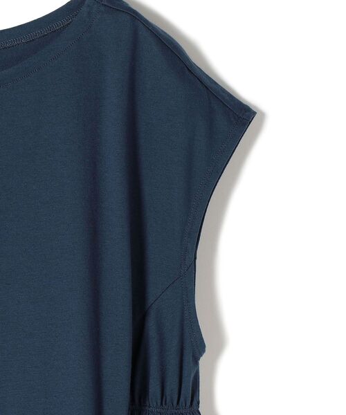 SHIPS Days（シップスデイズ）の「SHIPS Days:サイドギャザーチュニック（Tシャツ/カットソー・レディース・ネイビー/グレー/オフホワイト・ONE SIZE）」の5枚目の写真