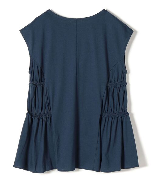 SHIPS Days（シップスデイズ）の「SHIPS Days:サイドギャザーチュニック（Tシャツ/カットソー・レディース・ネイビー/グレー/オフホワイト・ONE SIZE）」の11枚目の写真