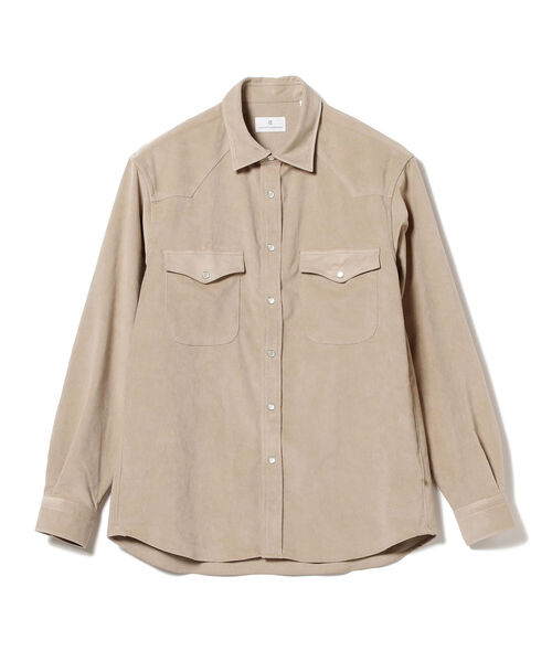 COLONY CLOTHING（コロニークロージング）の「COLONY CLOTHING × Brilla per il gusto / 別注 アルカンターラ ウエスタンシャツ（シャツ/ブラウス・メンズ・サンドベージュ・L）」の2枚目の写真