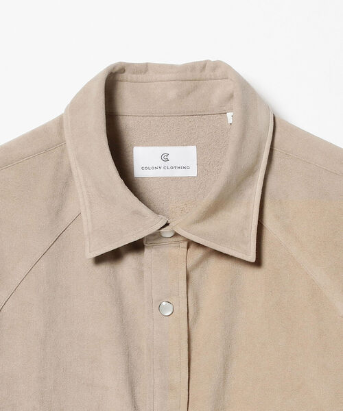 COLONY CLOTHING（コロニークロージング）の「COLONY CLOTHING × Brilla per il gusto / 別注 アルカンターラ ウエスタンシャツ（シャツ/ブラウス・メンズ・サンドベージュ・L）」の15枚目の写真