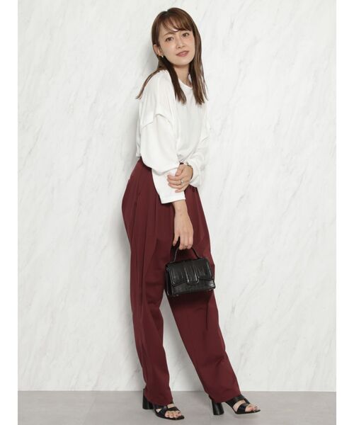 COTORICA(コトリカ)の「アクティブジャージルーズパンツ(その他パンツ・レディース・ブラック/ネイビー/ピンク/バーガンディー・SMALL/MEDIUM)」の4枚目の写真