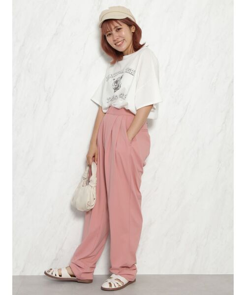 COTORICA(コトリカ)の「アクティブジャージルーズパンツ(その他パンツ・レディース・ブラック/ネイビー/ピンク/バーガンディー・SMALL/MEDIUM)」の3枚目の写真