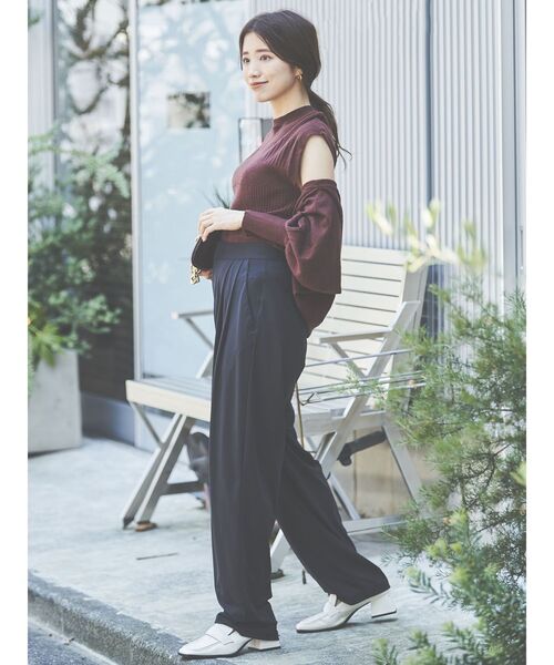 COTORICA(コトリカ)の「アクティブジャージルーズパンツ(その他パンツ・レディース・ブラック/ネイビー/ピンク/バーガンディー・SMALL/MEDIUM)」の2枚目の写真