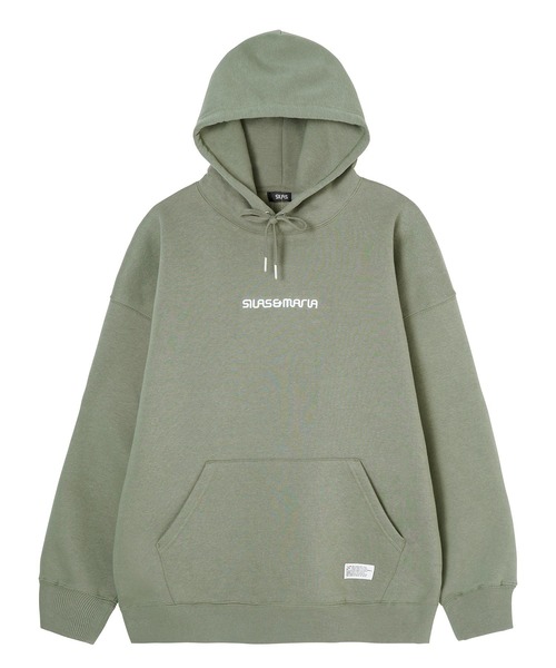 SILAS(サイラス)の「BASIC SILAS AND MARIA SWEAT HOODIE ベーシックサイラスアンドマリアスウェットフーディー(パーカー・メンズ・チャコールグレー/ライトブルー/ブラック/パープル/オフホワイト/オリーブ・MEDIUM/LARGE/X-LARGE)」の5枚目の写真
