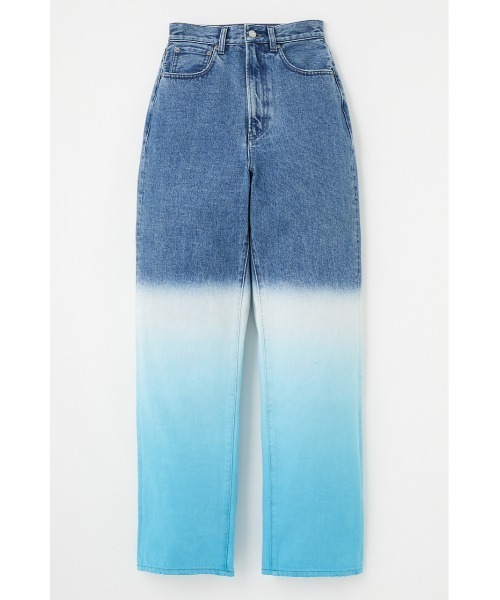 moussy DIP DYE HW LOOSE STRAIGHT デニム　パンツ MOUSSY（マウジー）の「DIP DYE HW LOOSE STRAIGHT（デニム