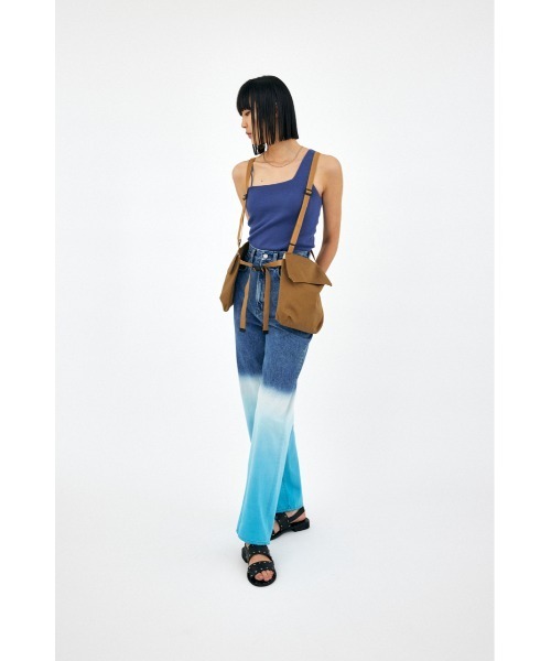 MOUSSY（マウジー）の「DIP DYE HW LOOSE STRAIGHT（デニム